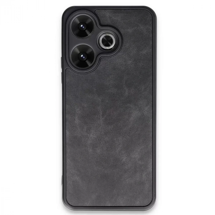 Xiaomi Redmi 13 4g Kılıf Aras Deri Kapak - Siyah