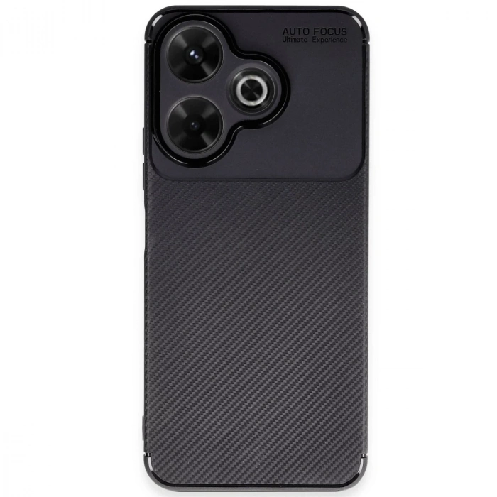 Xiaomi Redmi 13 4g Kılıf Auto Focus Karbon Kapak - Siyah