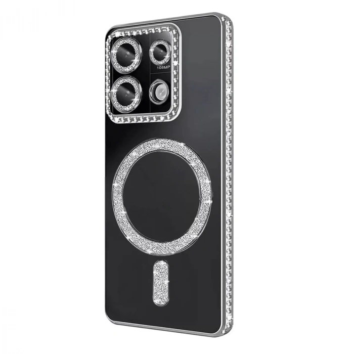 Xiaomi Redmi 13c Joke Simli Magneticsafe Kılıf - Gümüş