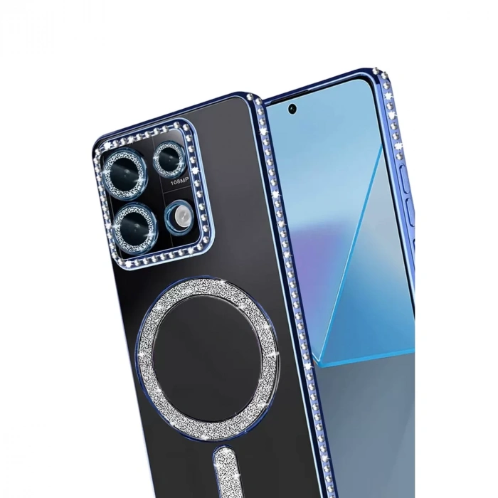 Xiaomi Redmi 13c Joke Simli Magneticsafe Kılıf - Mavi