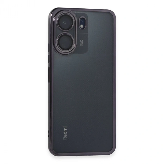 Xiaomi Redmi 13c Kılıf Razer Lensli Silikon - Mor