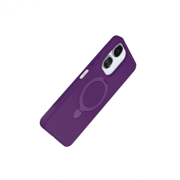 Xiaomi Redmi 13c Regal Magsafe Standlı Kapak - Derin Mor