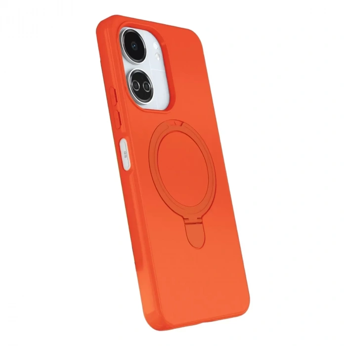 Xiaomi Redmi 13c Regal Magsafe Standlı Kapak - Turuncu