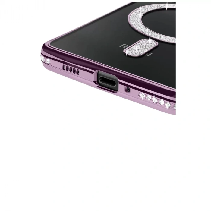 Xiaomi Redmi 14c Joke Simli Magneticsafe Kılıf - Derin Mor