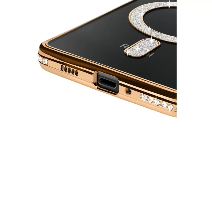 Xiaomi Redmi 14c Joke Simli Magneticsafe Kılıf - Gold