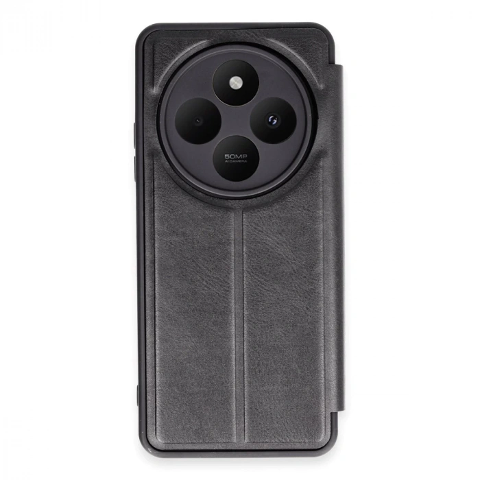 Xiaomi Redmi 14c Kılıf Flip Cover - Siyah