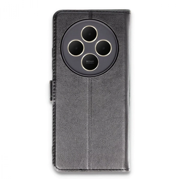 Xiaomi Redmi 14c Kılıf Trend S Plus Kapaklı Kılıf - Siyah