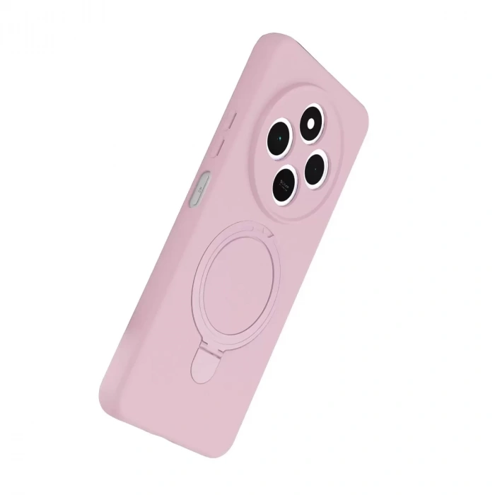 Xiaomi Redmi 14c Regal Magsafe Standlı Kapak - Açık Pembe