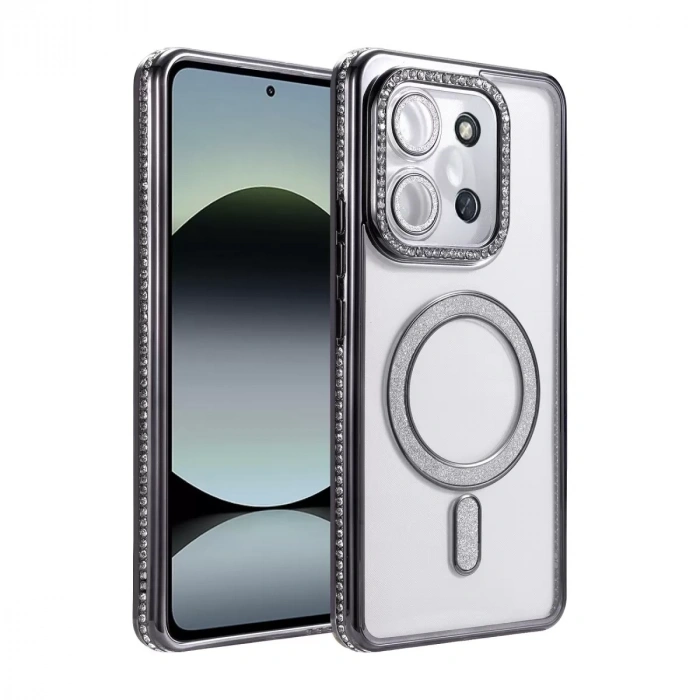 Xiaomi Redmi 15c 4g Joke Simli Magneticsafe Kılıf - Siyah