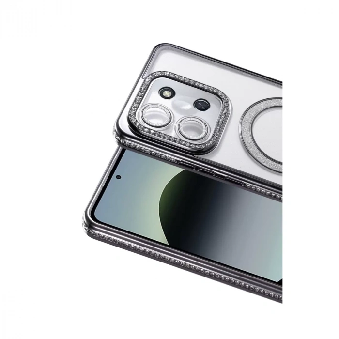 Xiaomi Redmi 15c 4g Joke Simli Magneticsafe Kılıf - Siyah