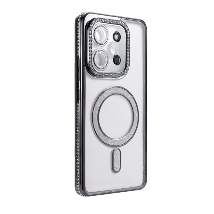 Xiaomi Redmi 15c 4g Joke Simli Magneticsafe Kılıf - Siyah