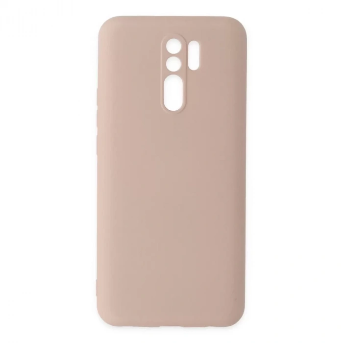 Xiaomi Redmi 9 Kılıf Nano İçi Kadife Silikon - Pudra