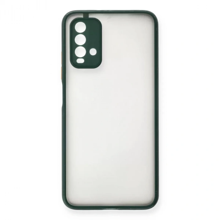 Xiaomi Redmi 9t Kılıf Montreal Silikon Kapak - Yeşil
