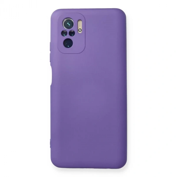 Xiaomi Redmi Note 10 Kılıf Nano İçi Kadife Silikon - Mor