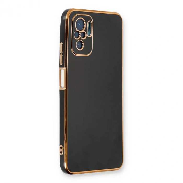 Xiaomi Redmi Note 10 Kılıf Volet Silikon - Siyah