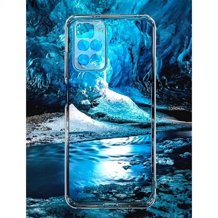 Xiaomi Redmi Note 10 POCO M3 Pro Kamera Korumalı Shockproof Silikon Kılıf-(5775)