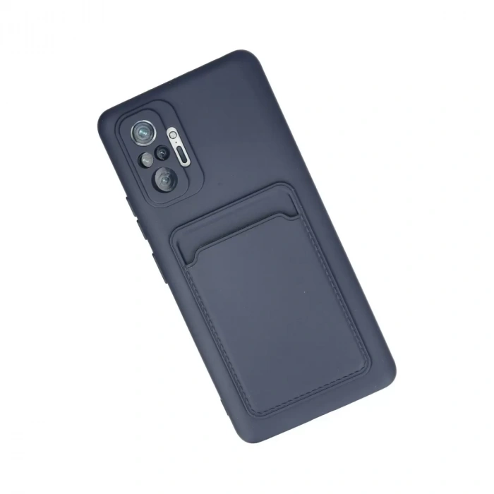 Xiaomi Redmi Note 10 Pro Kılıf Kelvin Kartvizitli Silikon - Lacivert