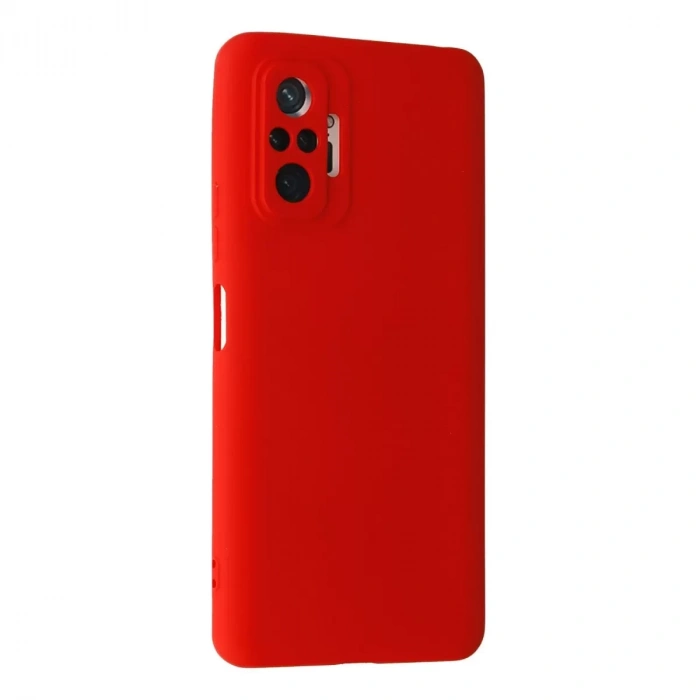 Xiaomi Redmi Note 10 Pro Kılıf Nano İçi Kadife Silikon - Kırmızı