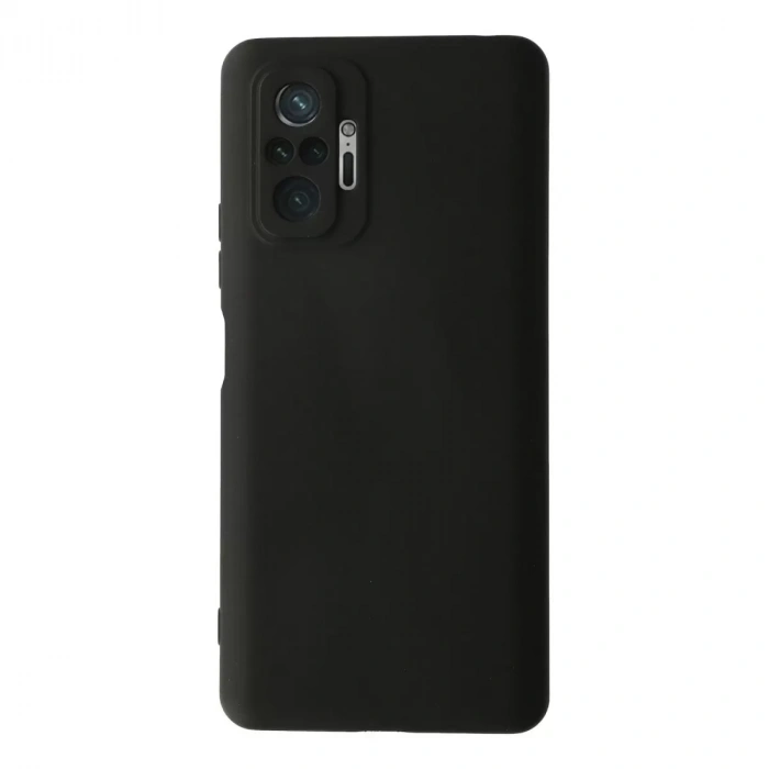 Xiaomi Redmi Note 10 Pro Kılıf Nano İçi Kadife Silikon - Siyah