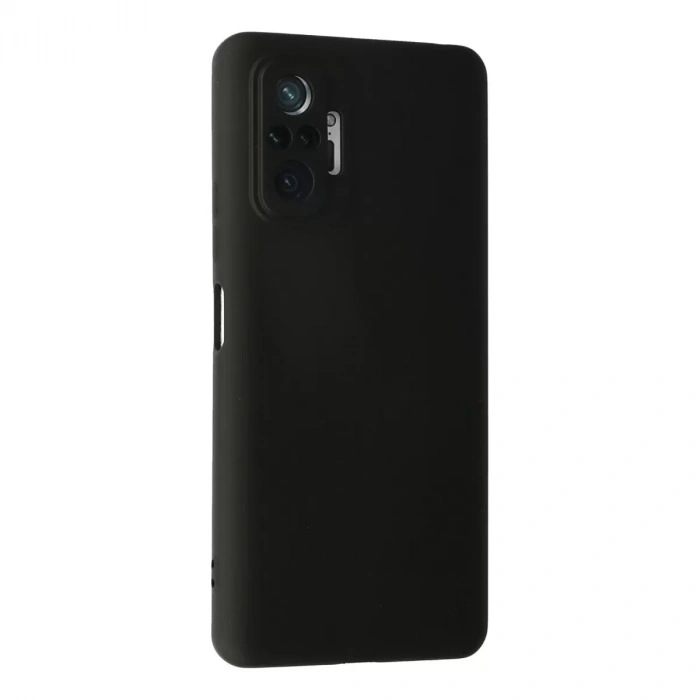 Xiaomi Redmi Note 10 Pro Kılıf Nano İçi Kadife Silikon - Siyah