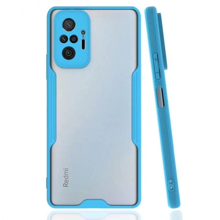 Xiaomi Redmi Note 10 Pro Kılıf Platin Silikon - Mavi