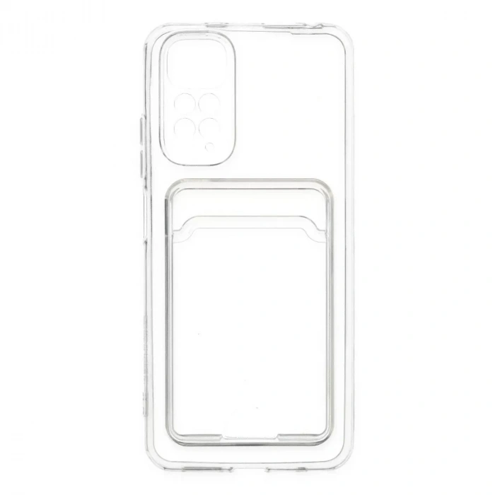 Xiaomi Redmi Note 11 Kılıf Kart Şeffaf Silikon - Şeffaf