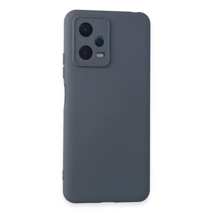 Xiaomi Redmi Note 12 5g Kılıf Nano İçi Kadife Silikon - Gri