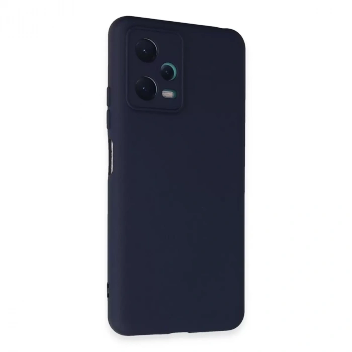 Xiaomi Redmi Note 12 5g Kılıf Nano İçi Kadife Silikon - Lacivert