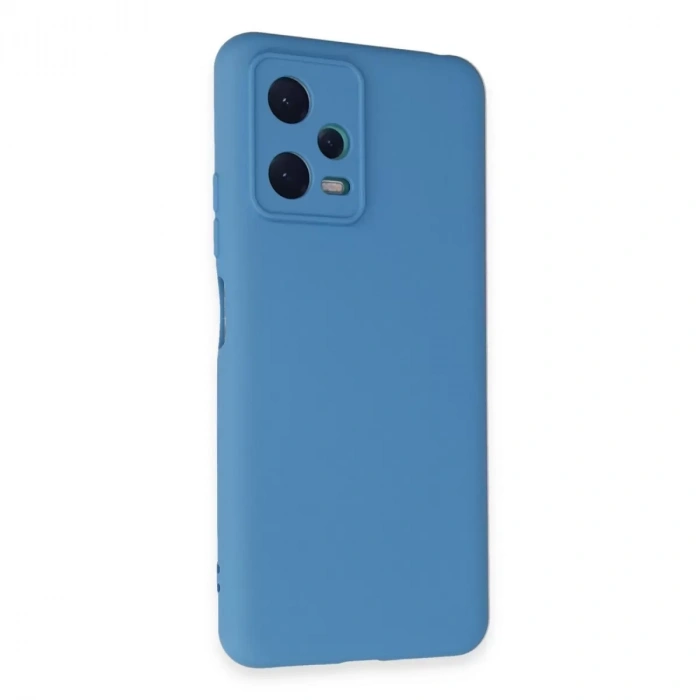 Xiaomi Redmi Note 12 5g Kılıf Nano İçi Kadife Silikon - Mavi