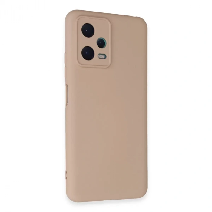 Xiaomi Redmi Note 12 5g Kılıf Nano İçi Kadife Silikon - Pudra