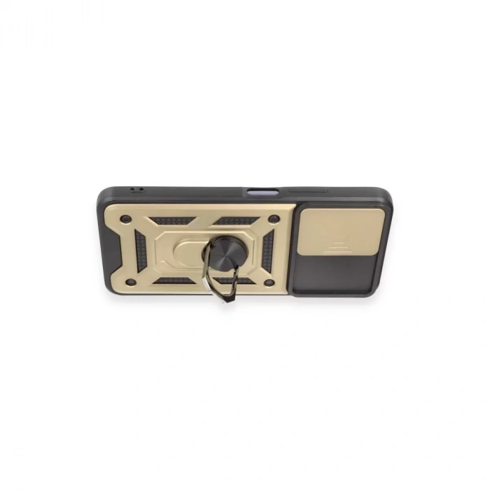 Xiaomi Redmi Note 12 5g Kılıf Pars Lens Yüzüklü Silikon - Gold