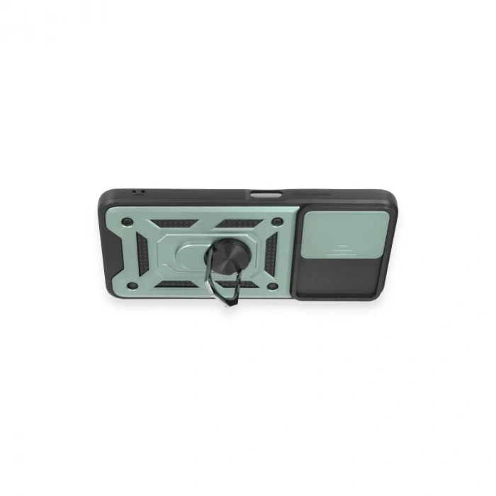 Xiaomi Redmi Note 12 5g Kılıf Pars Lens Yüzüklü Silikon - Yeşil