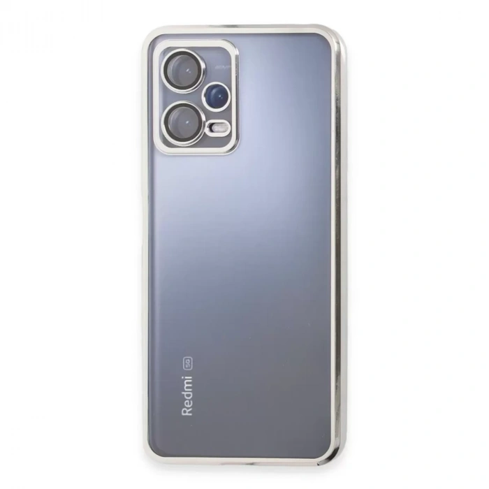 Xiaomi Redmi Note 12 5g Kılıf Razer Lensli Silikon - Gümüş