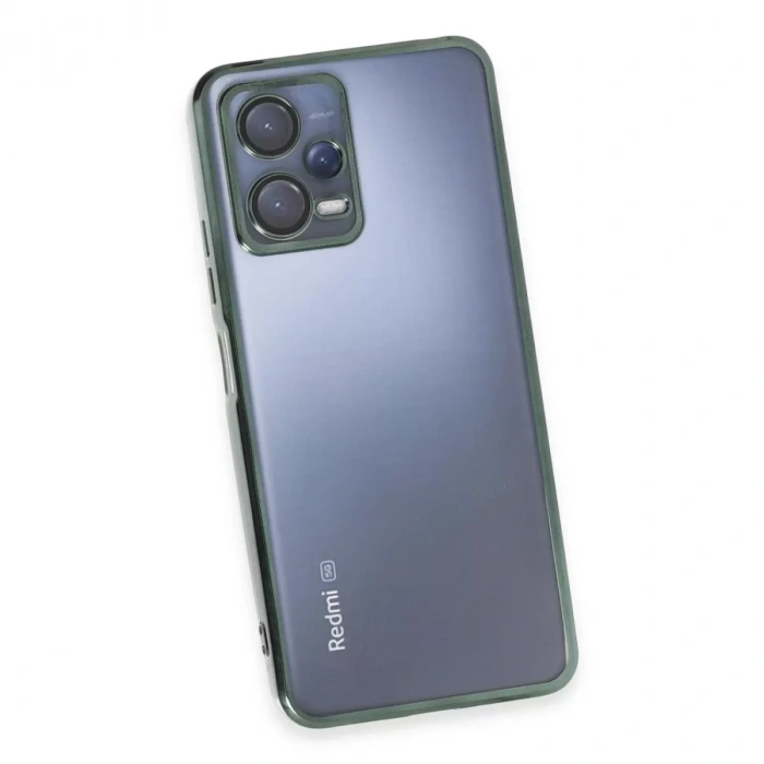 Xiaomi Redmi Note 12 5g Kılıf Razer Lensli Silikon - Yeşil