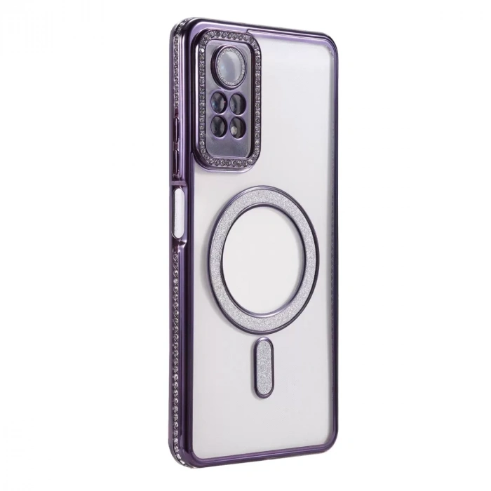 Xiaomi Redmi Note 12 Pro 4g Joke Simli Magneticsafe Kılıf - Derin Mor