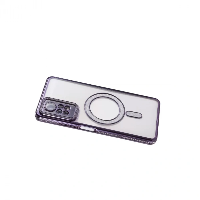 Xiaomi Redmi Note 12 Pro 4g Joke Simli Magneticsafe Kılıf - Derin Mor