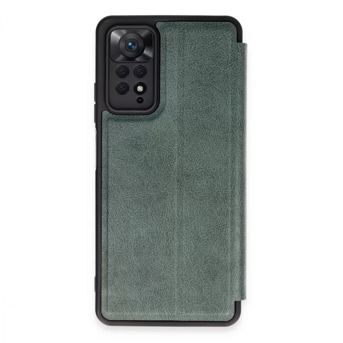 Xiaomi Redmi Note 12 Pro 4g Kılıf Flip Cover - Koyu Yeşil