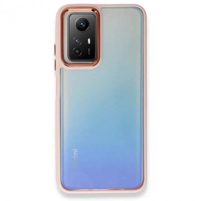 Xiaomi Redmi Note 12s Kılıf Dora Kapak - Pudra