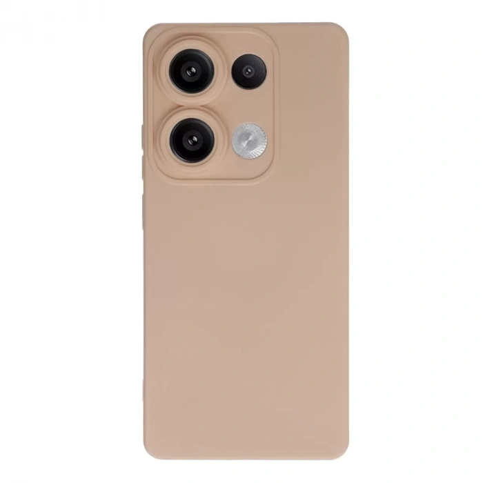 Xiaomi Redmi Note 13 4g Kılıf Nano İçi Kadife Silikon - Pudra