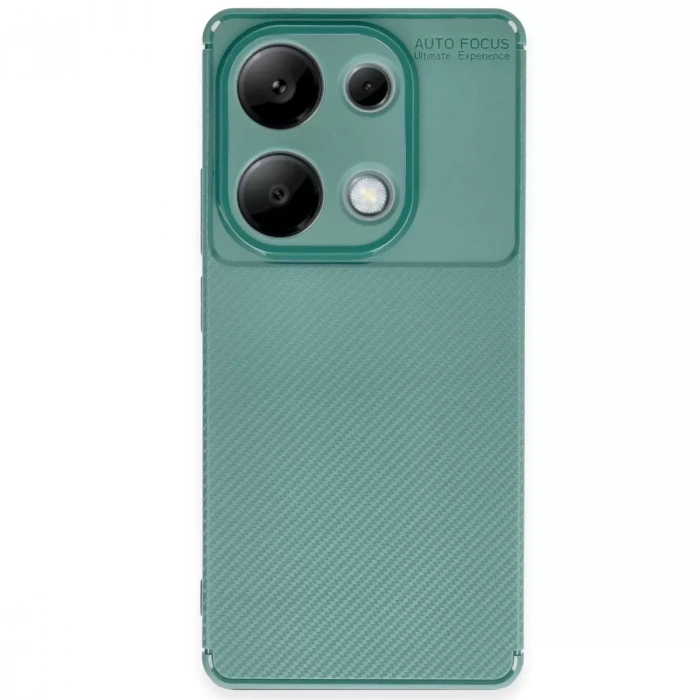 Xiaomi Redmi Note 13 Pro 4g Kılıf Auto Focus Karbon Kapak - Koyu Yeşil