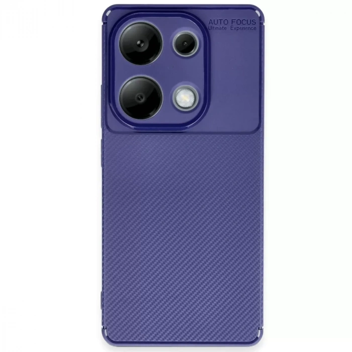 Xiaomi Redmi Note 13 Pro 4g Kılıf Auto Focus Karbon Kapak - Lacivert