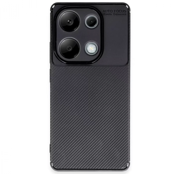 Xiaomi Redmi Note 13 Pro 4g Kılıf Auto Focus Karbon Kapak - Siyah