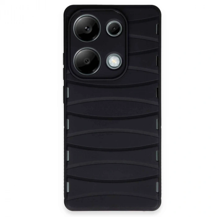 Xiaomi Redmi Note 13 Pro 4g Kılıf Bibercas Silikon Kapak - Siyah