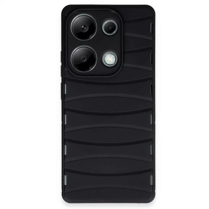 Xiaomi Redmi Note 13 Pro 4g Kılıf Bibercas Silikon Kapak - Siyah