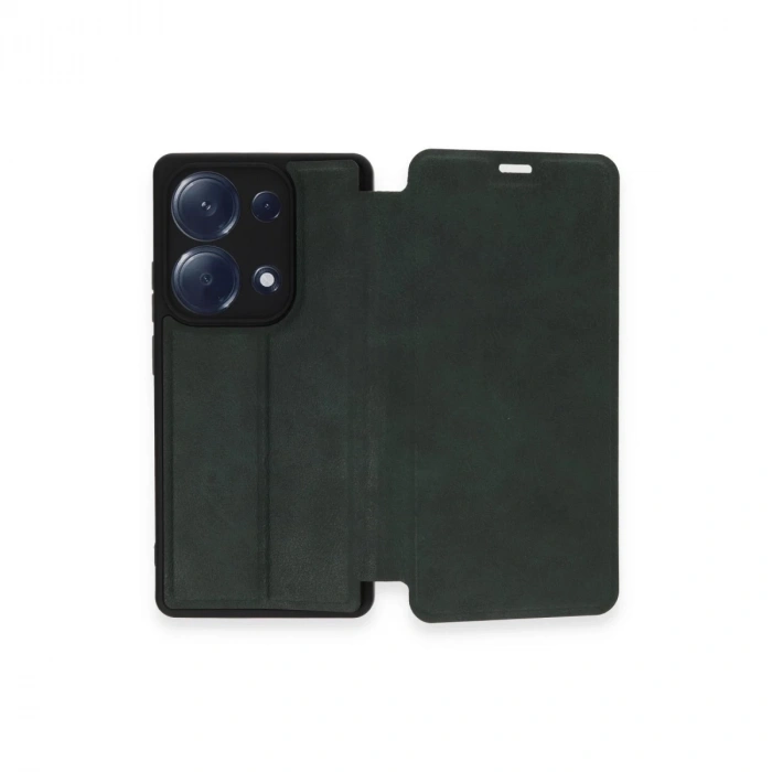 Xiaomi Redmi Note 13 Pro 4g Kılıf Flip Cover - Koyu Yeşil