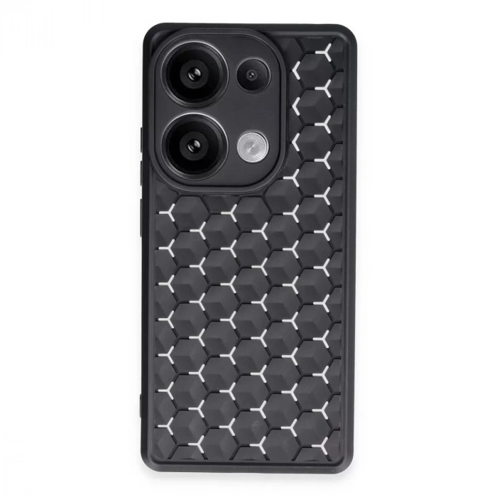 Xiaomi Redmi Note 13 Pro 4g Kılıf Petek Silikon Kapak - Siyah