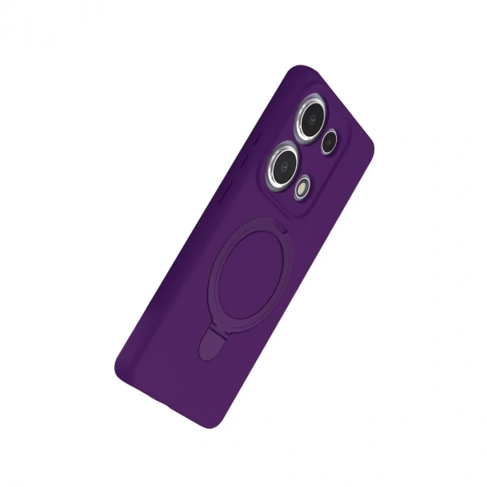 Xiaomi Redmi Note 13 Pro 4g Regal Magsafe Standlı Kapak - Derin Mor