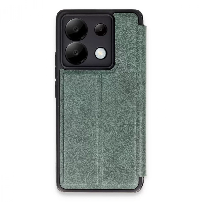 Xiaomi Redmi Note 13 Pro 5g Kılıf Flip Cover - Koyu Yeşil