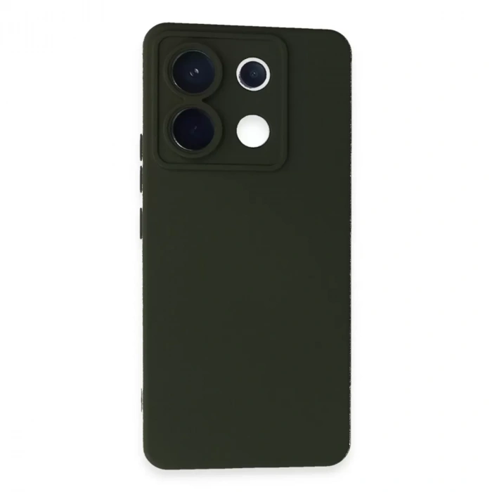 Xiaomi Redmi Note 13 Pro 5g Kılıf Nano İçi Kadife Silikon - Koyu Yeşil