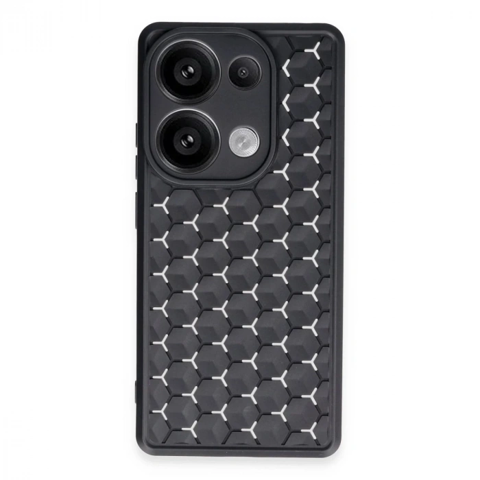Xiaomi Redmi Note 13 Pro 5g Kılıf Petek Silikon Kapak - Siyah